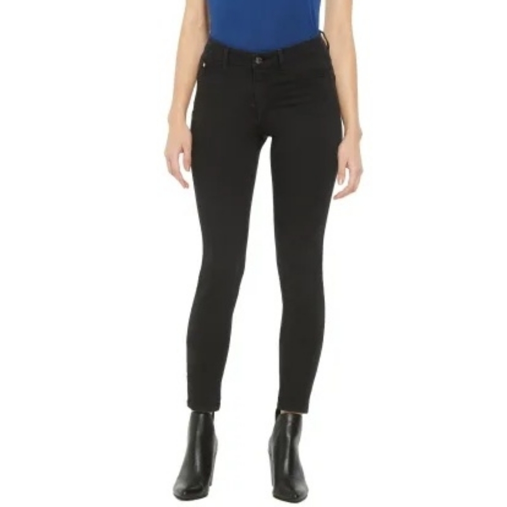 Black Mid-Rise Skinny Jeans